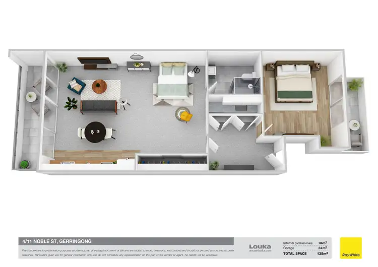 Floorplan of Homely studio listing, 4/11 Noble Street, Gerringong NSW 2534
