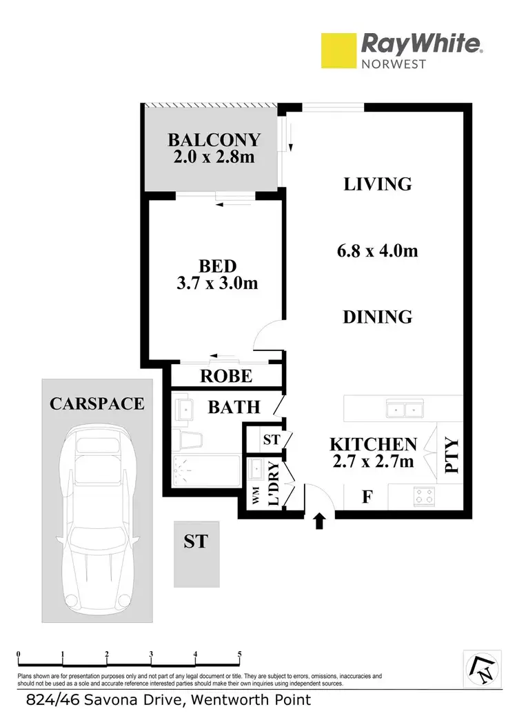 Floorplan of Homely apartment listing, 824/46 Savona Drive, Wentworth Point NSW 2127