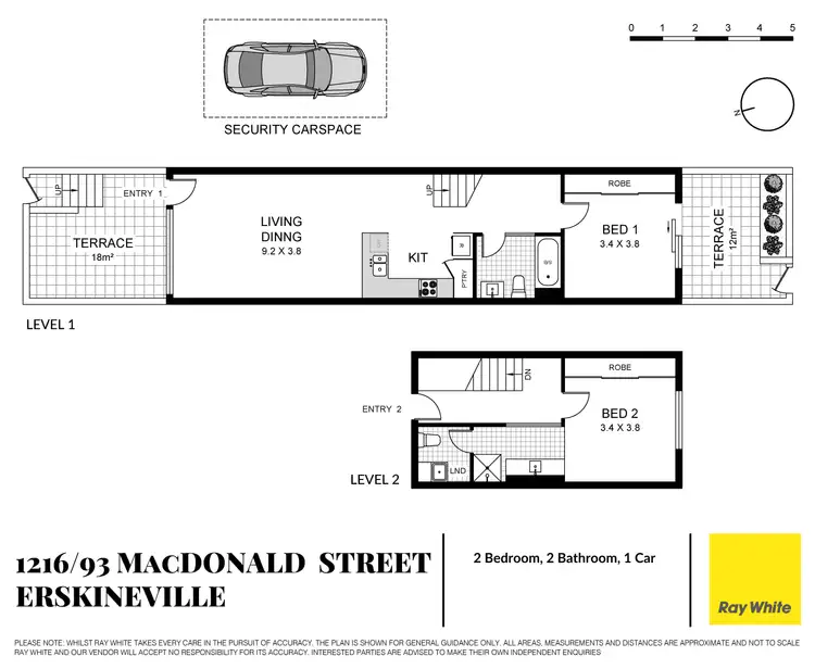 Floorplan of Homely apartment listing, 1216/93 Macdonald Street, Erskineville NSW 2043