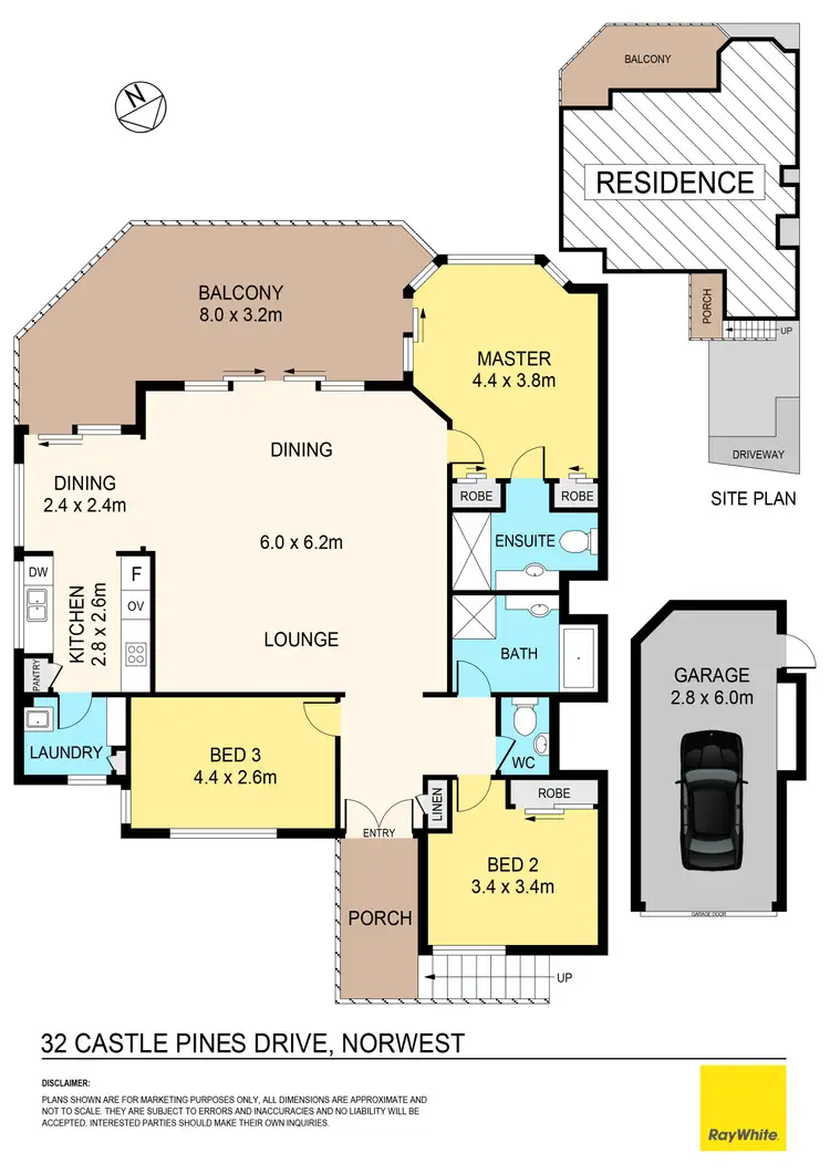 Floorplan of Homely unit listing, 32 Castle Pines Drive, Norwest NSW 2153