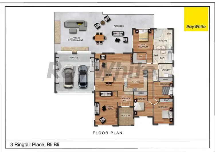 Floorplan of Homely house listing, 3 Ringtail Place, Bli Bli QLD 4560