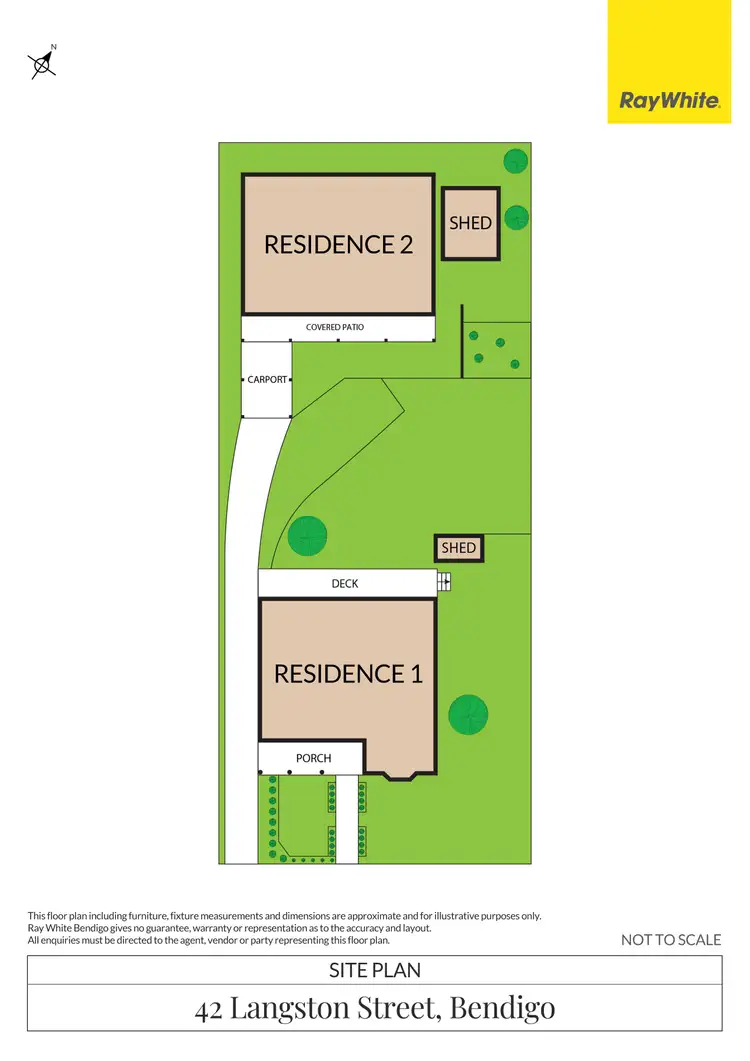 Floorplan of Homely house listing, 42 & 42A Langston Street, Bendigo VIC 3550