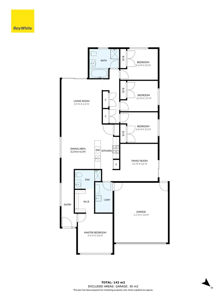 Floorplan of Homely house listing, 32 Ruthven Way, Mambourin VIC 3024