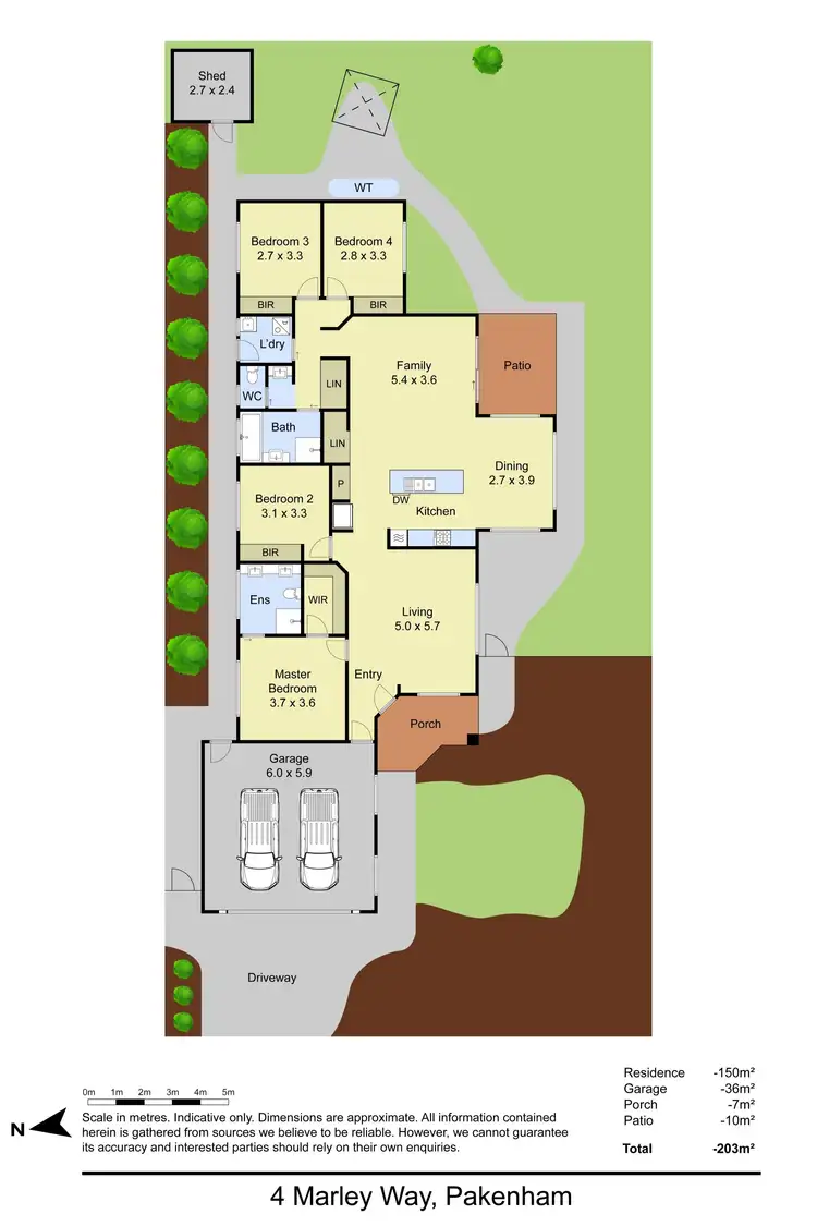 Floorplan of Homely house listing, 4 Marley Way, Pakenham VIC 3810