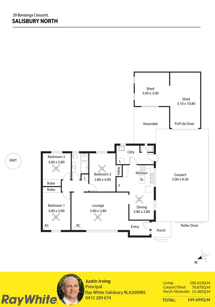 Floorplan of Homely house listing, 29 Bantanga Crescent, Salisbury North SA 5108