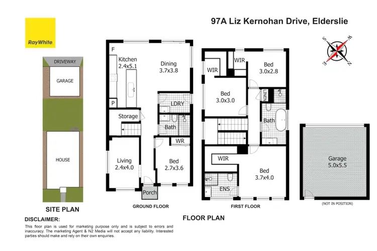 Floorplan of Homely house listing, 97A Liz Kernohan Drive, Elderslie NSW 2570