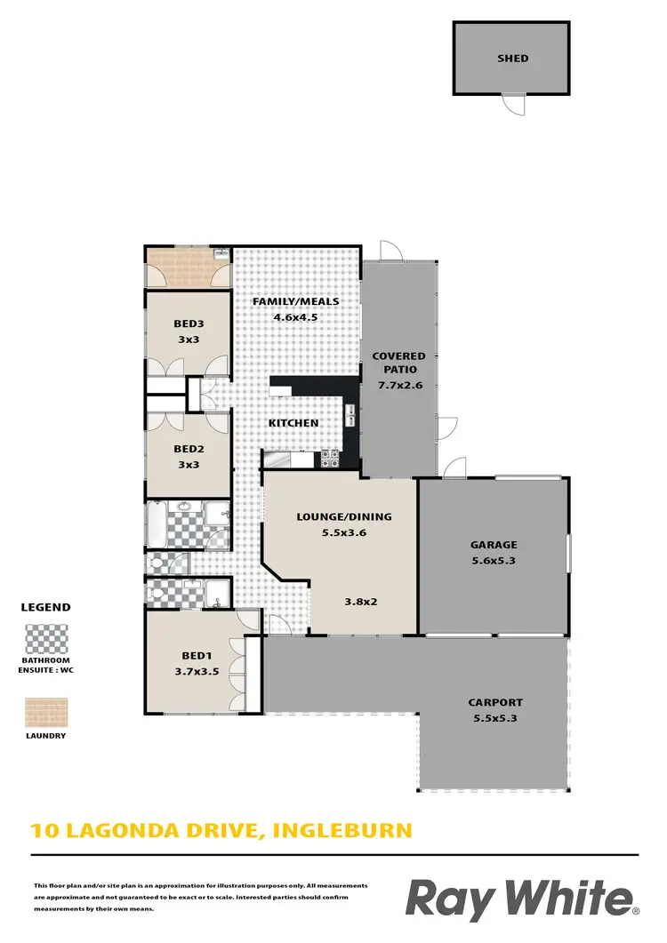 Floorplan of Homely house listing, 10 Lagonda Drive, Ingleburn NSW 2565