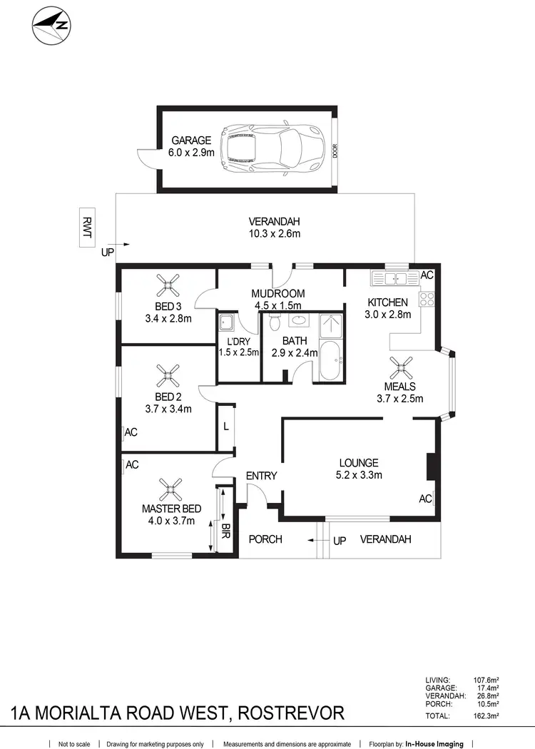 Floorplan of Homely house listing, 1a Morialta Road West, Rostrevor SA 5073