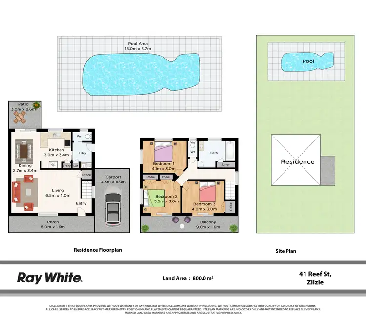 Floorplan of Homely house listing, 41 Reef Street, Zilzie QLD 4710