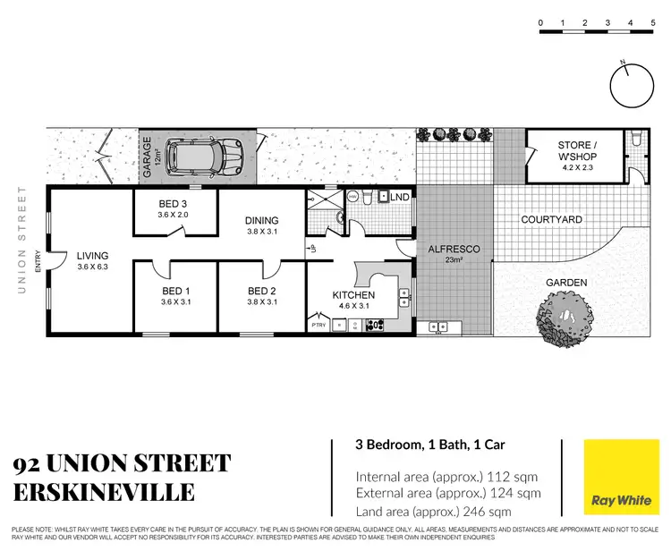 Floorplan of Homely house listing, 92 Union Street, Erskineville NSW 2043