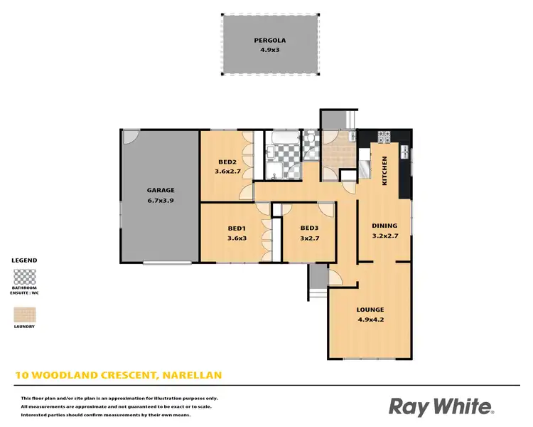 Floorplan of Homely house listing, 10 Woodland Crescent, Narellan NSW 2567