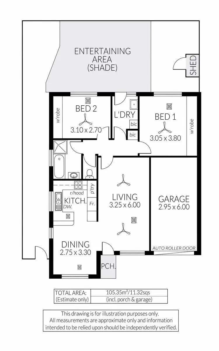 Floorplan of Homely unit listing, 6/15A Doreen Street, Oaklands Park SA 5046