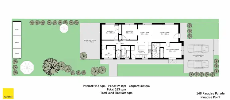 Floorplan of Homely house listing, 148 Paradise Parade, Paradise Point QLD 4216