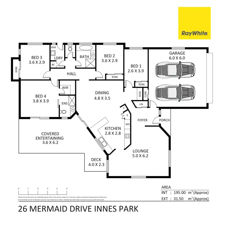 Floorplan of Homely house listing, 26 Mermaid Drive, Innes Park QLD 4670