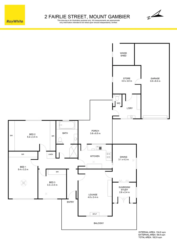 Floorplan of Homely house listing, 2 Fairlie Street, Mount Gambier SA 5290