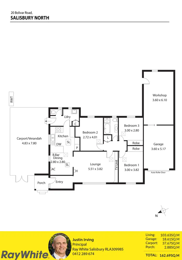 Floorplan of Homely house listing, 20 Bolivar Road, Salisbury North SA 5108