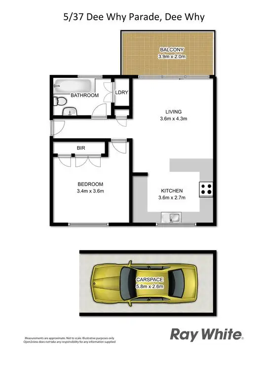 Floorplan of Homely unit listing, 5/37 Dee Why Parade, Dee Why NSW 2099