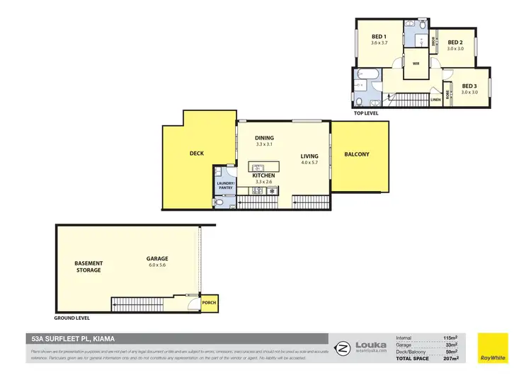 Floorplan of Homely semi-detached listing, 53A Surfleet Place, Kiama NSW 2533