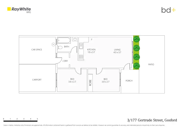 Floorplan of Homely villa listing, 3/177 Gertrude Street, Gosford NSW 2250