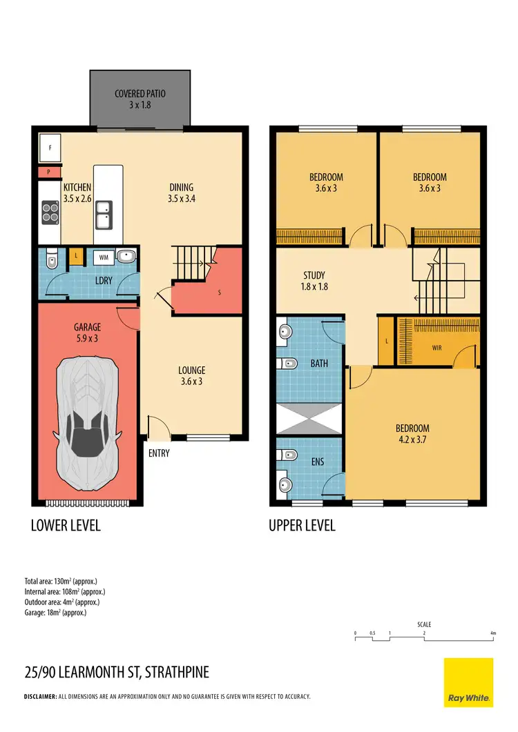 Floorplan of Homely townhouse listing, 25/90 Learmonth Street, Strathpine QLD 4500