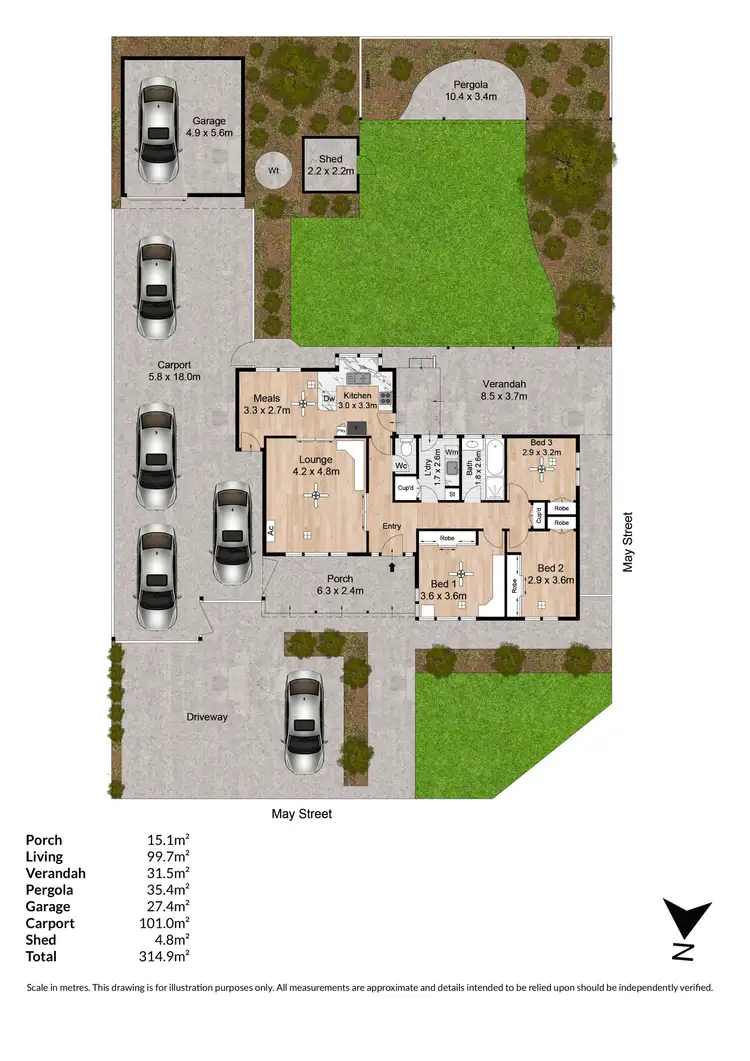 Floorplan of Homely house listing, 11 May Street, Fulham Gardens SA 5024
