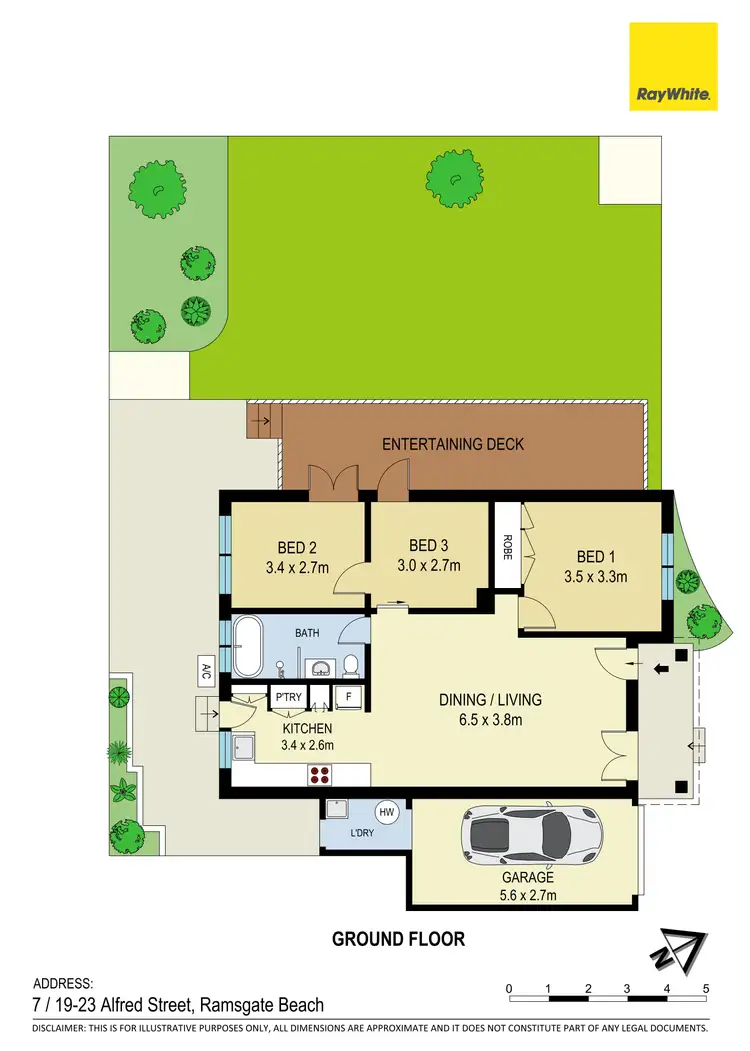 Floorplan of Homely villa listing, 7/19-23 Alfred Street, Ramsgate Beach NSW 2217