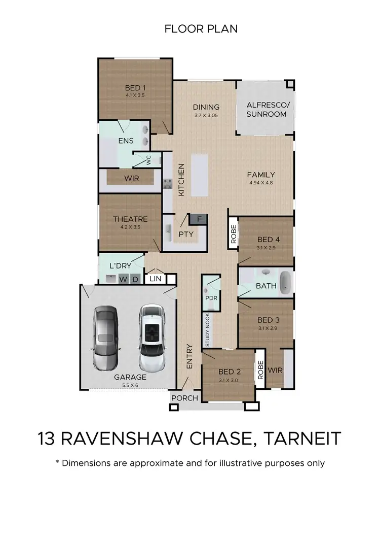 Floorplan of Homely house listing, 13 Ravenshaw Chase, Tarneit VIC 3029