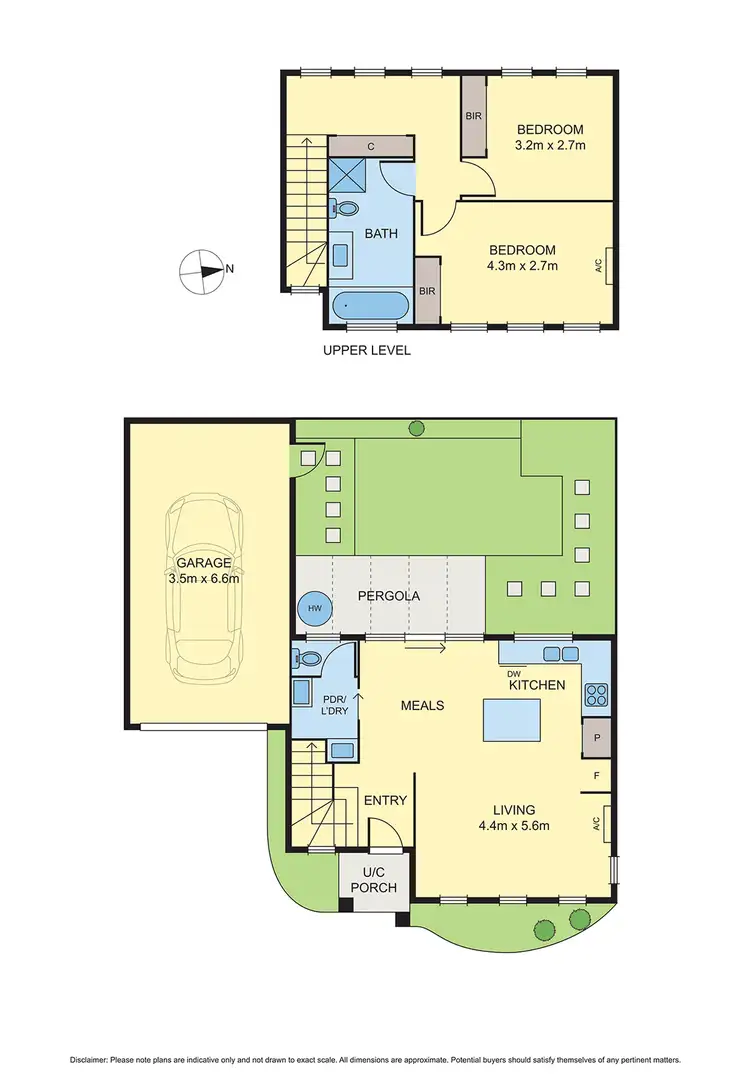 Floorplan of Homely townhouse listing, 2/125 St Vigeons Road, Reservoir VIC 3073