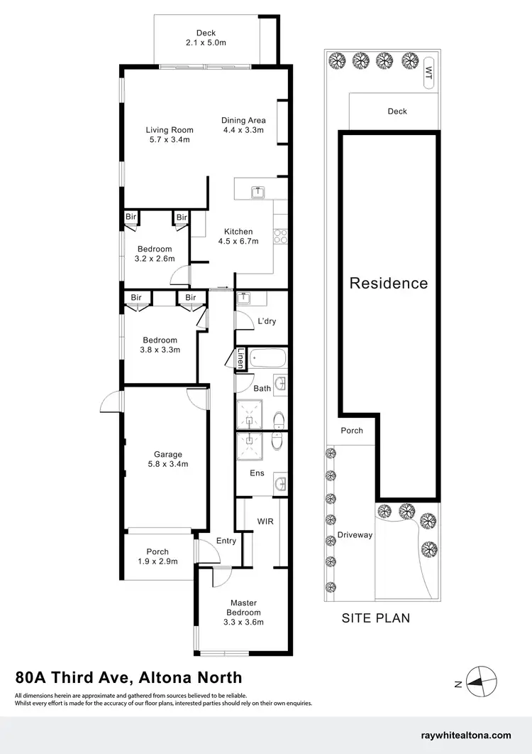 Floorplan of Homely house listing, 80A Third Avenue, Altona North VIC 3025