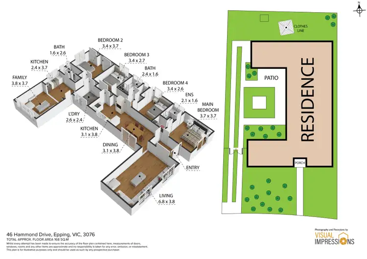 Floorplan of Homely house listing, 46 Hammond Drive, Epping VIC 3076