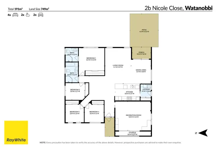 Floorplan of Homely house listing, 2B Nicole Close, Watanobbi NSW 2259