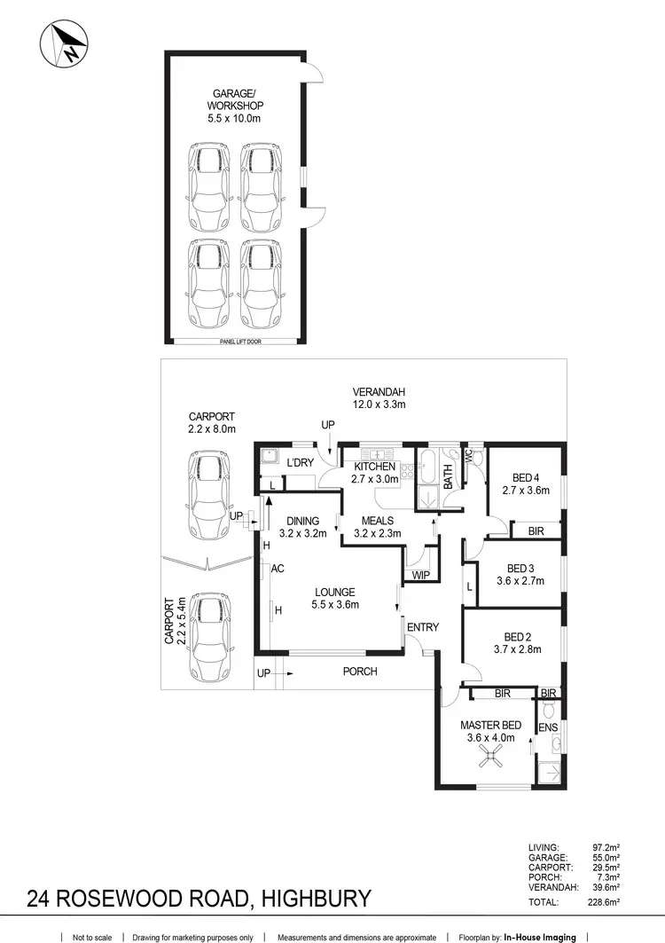 Floorplan of Homely house listing, 24 Rosewood Road, Highbury SA 5089