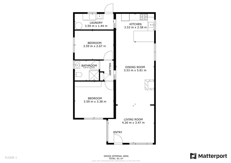 Floorplan of Homely house listing, 5 Grant Street, Tooleybuc NSW 2736