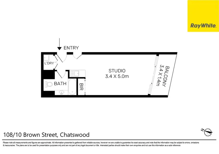 Floorplan of Homely unit listing, 108/10 Brown Street, Chatswood NSW 2067