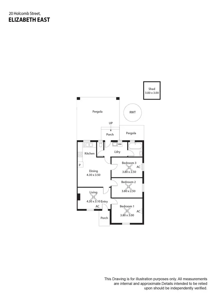 Floorplan of Homely house listing, 20 & 22 Holcomb Street, Elizabeth East SA 5112