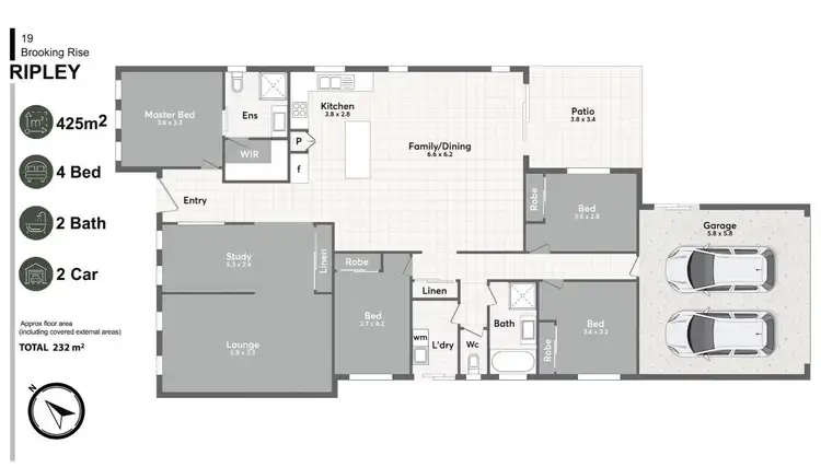 Floorplan of Homely house listing, 19 Brooking Rise, Ripley QLD 4306