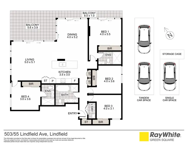 Floorplan of Homely apartment listing, 503/55 Lindfield Avenue, Lindfield NSW 2070