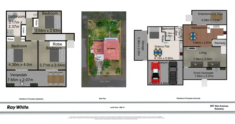 Floorplan of Homely house listing, 597 Ibis Avenue, Kawana QLD 4701