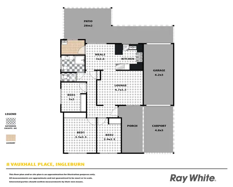 Floorplan of Homely house listing, 8 Vauxhall Place, Ingleburn NSW 2565