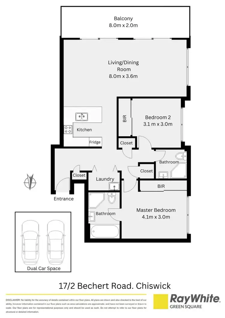 Floorplan of Homely apartment listing, 17/2 Bechert Road, Chiswick NSW 2046