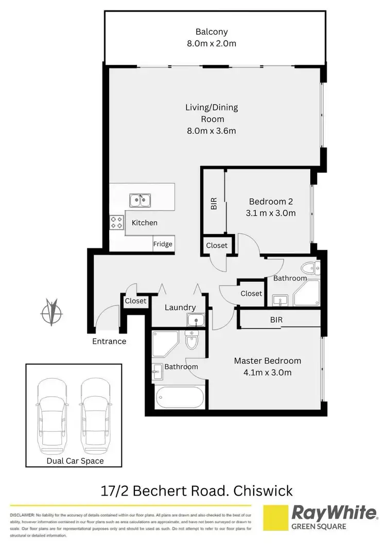 Floorplan of Homely apartment listing, 17/2 Bechert Road, Chiswick NSW 2046