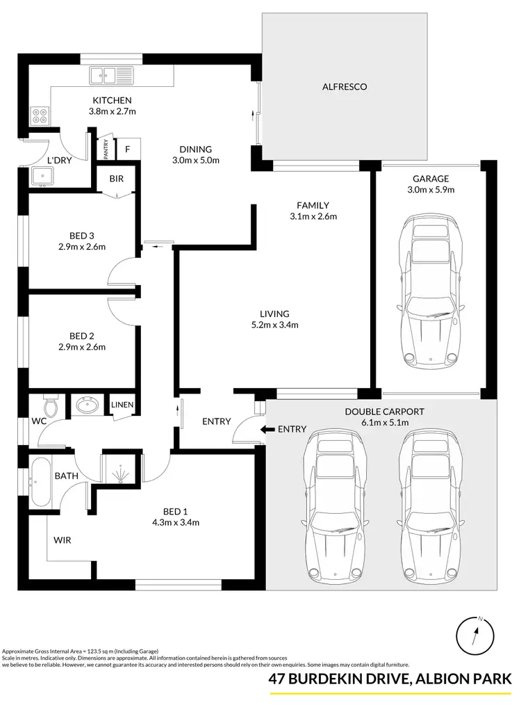 Floorplan of Homely house listing, 47 Burdekin Drive, Albion Park NSW 2527