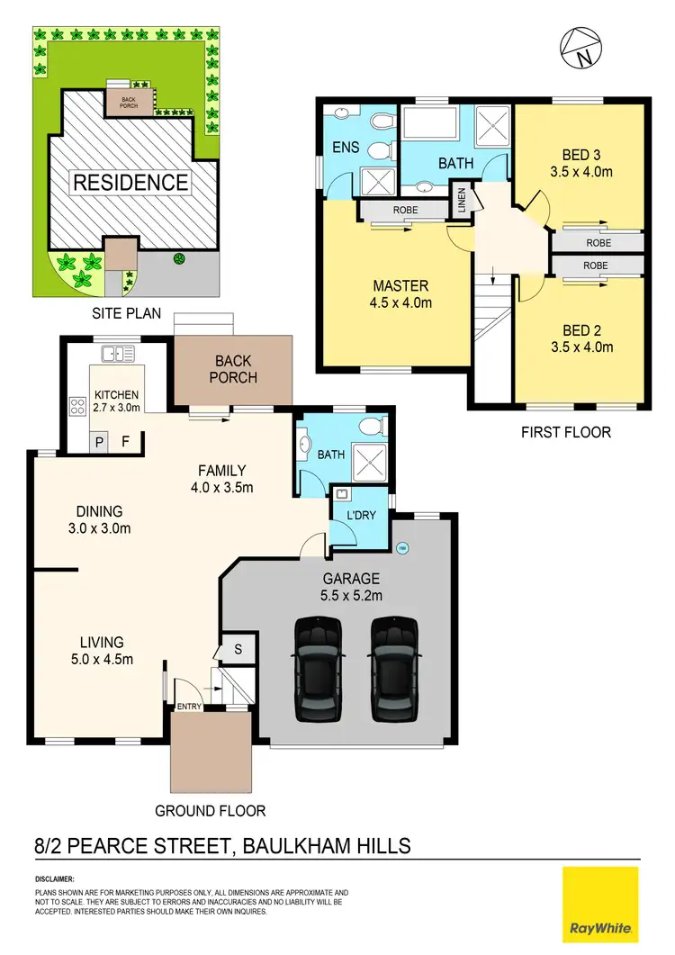 Floorplan of Homely townhouse listing, 8/2 Pearce Street, Baulkham Hills NSW 2153