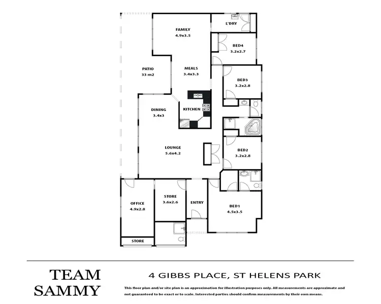 Floorplan of Homely house listing, 4 Gibbs Place, St Helens Park NSW 2560