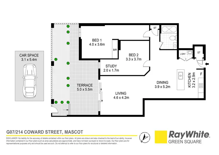 Floorplan of Homely apartment listing, 7/214-220 Coward Street, Mascot NSW 2020