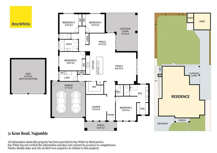 Floorplan of Homely house listing, 51 Kean Road, Nagambie VIC 3608