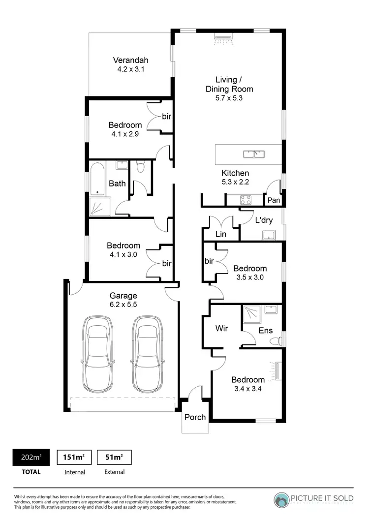 Floorplan of Homely house listing, 6 Michael Road, Munno Para West SA 5115
