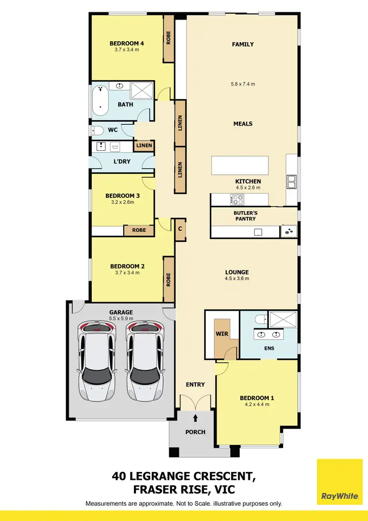 Floorplan of Homely house listing, 40 Legrange Crescent, Fraser Rise VIC 3336