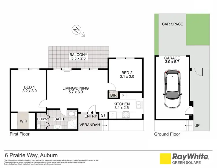 Floorplan of Homely townhouse listing, 6 Prairie Way, Auburn NSW 2144