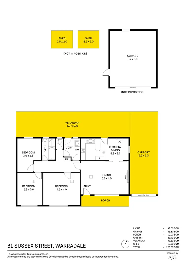 Floorplan of Homely house listing, 31 Sussex Street, Warradale SA 5046